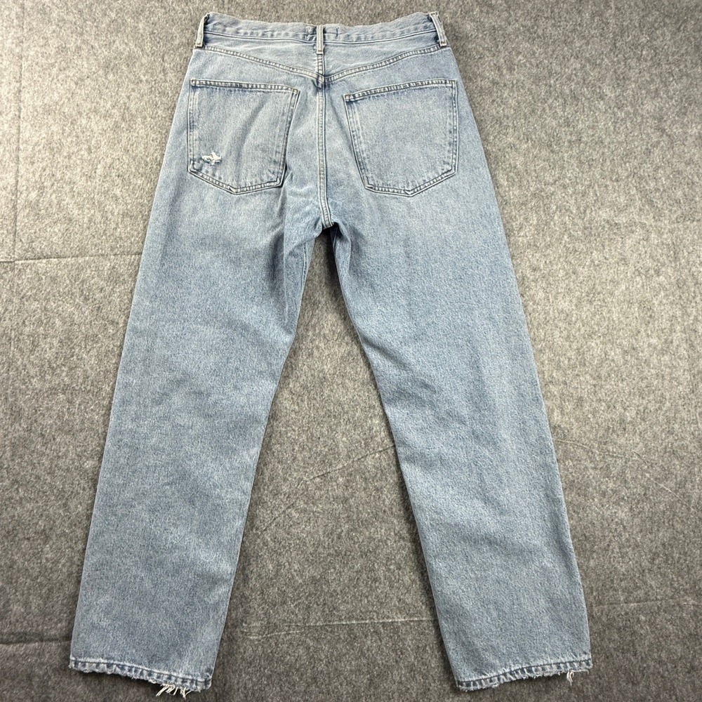 Agolde Womens Size 29 Mid Rise Loose Fit Jeans Light Wash Straight Leg 90's - Picture 5 of 10